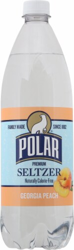 Polar® Georgia Peach Flavored Seltzer Bottled Water Perspective: front