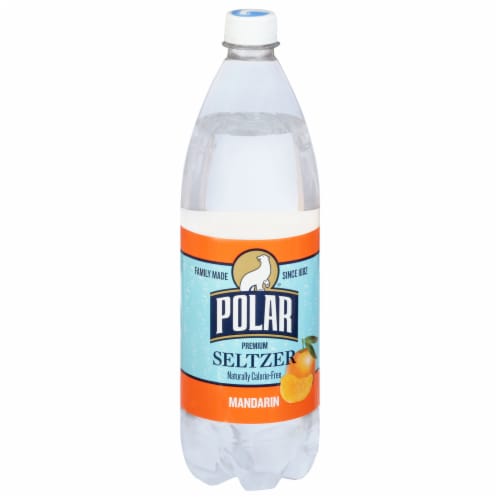 Polar® Mandarin Orange Flavored Seltzer Bottled Water Perspective: front