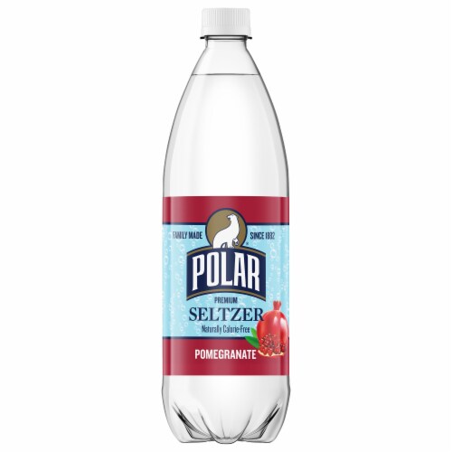 Polar Pomegranate Seltzer Water Bottle Perspective: front