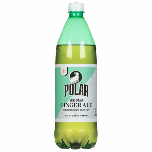 Polar® Diet Ginger Ale Bottle Perspective: front
