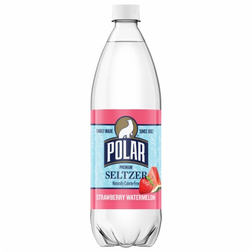 Polar® Strawberry Watermelon Flavored Seltzer Bottled Water Perspective: front