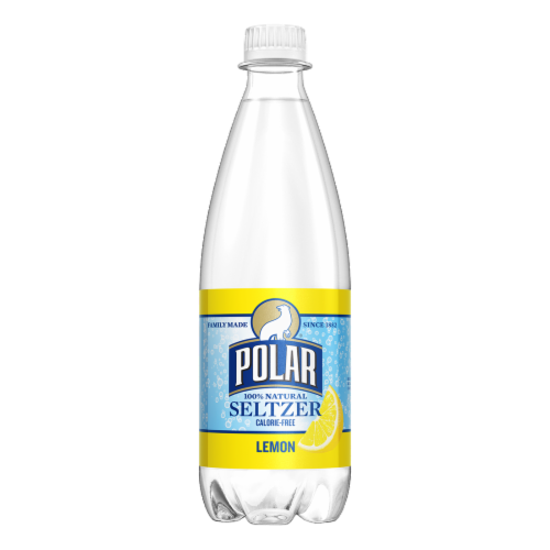 Polar Lemon Seltzer Bottle Perspective: front