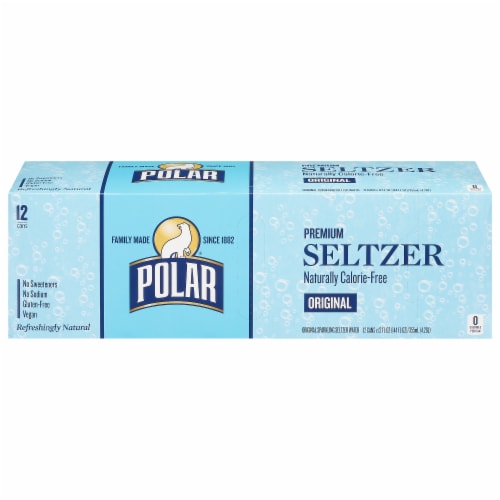 Polar® Original Seltzer Water Cans Perspective: front