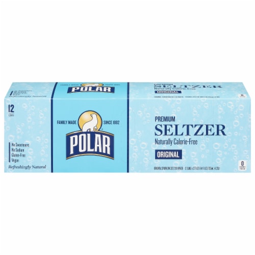 Kroger® Original Caffeine Free Seltzer Water Cans, 12 pk / 12 fl