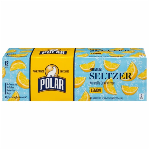 Polar® Seltzer Lemon Sparkling Water Perspective: front