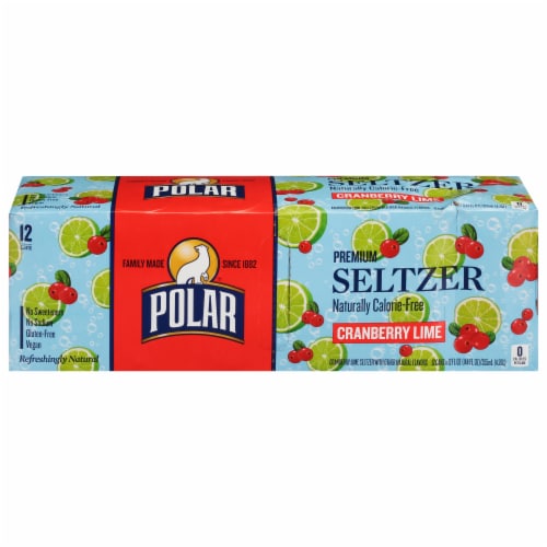 Polar® Cranberry Lime Flavored Seltzer Water Cans