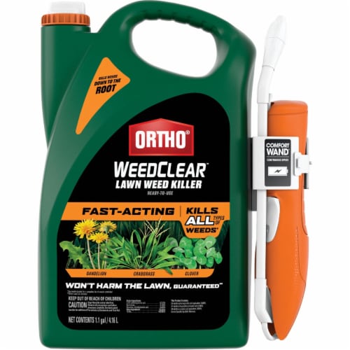 Ortho WeedClear 1.1 Gal. Ready-To-Use Lawn Weed Killer with Comfort Wand 0446505 Perspective: front