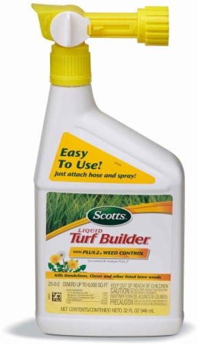 Scotts® Liquid Turf Builder® with Plus 2® Weed Control Lawn Fertilizer Perspective: front