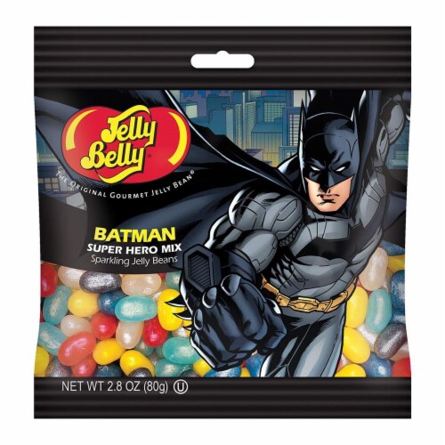 Jelly Belly The Original Batman Superhero Mix 2.8 oz Flavored Candy Perspective: front