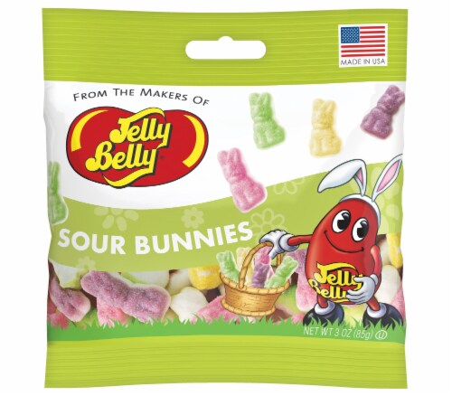 Jelly Bellies Sour Bunnies Gummies Perspective: front
