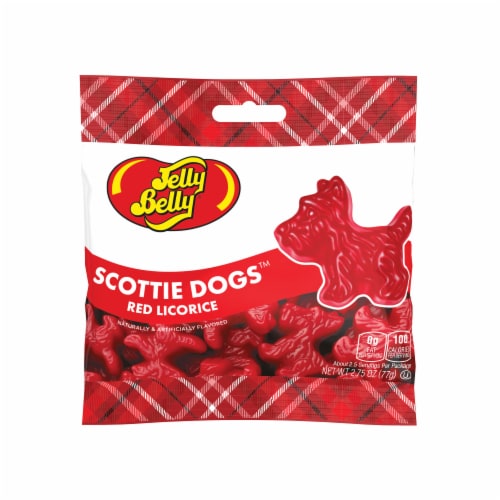 Jelly Belly Scottie Dogs Red Licorice Perspective: front