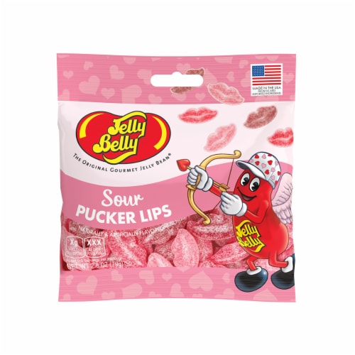 Jelly Belly® Sour Pucker Lips Jelly Beans Perspective: front