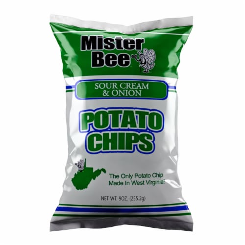 Mister Bee Sour Cream & Onion Chips Perspective: front