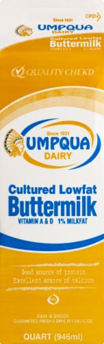 Umpqua Dairy Cultured Lowfat Buttermilk Perspective: front