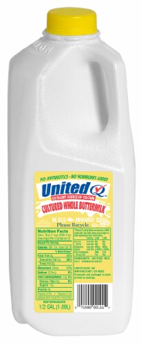 United Dairy Farmers Whole Buttermilk Perspective: front