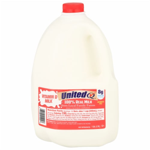United Dairy Farmers Homogenized Milk Perspective: front