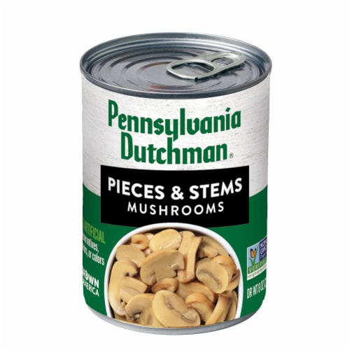 Pennsylvania Dutchman® Mushroom Pieces & Stems Perspective: front