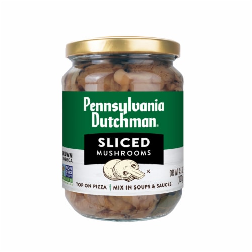 Pennsylvania Dutchman® Sliced Mushrooms Perspective: front