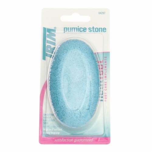 Gloss Oval Pumice Stone Blue (Pack Of 40) Perspective: front