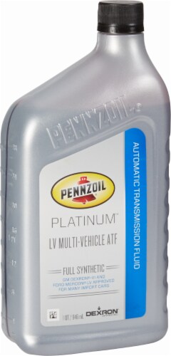 Pennzoil Platinum LV Multi-Vehicle Full Synthetic Automatic Transmission Fluid Perspective: front
