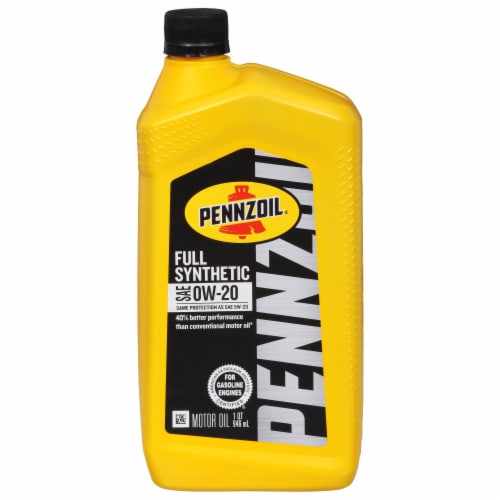 Pennzoil 0W-20 Full Synthetic Motor Oil Perspective: front