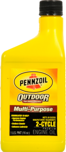 Pennzoil 2-Cycle Outdoor Multi-Purpose Premium Engine Oil - 16 Ounce Perspective: front