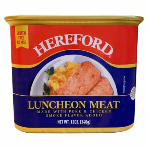 Hereford Luncheon Meat Perspective: front
