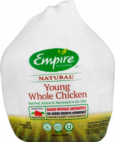 Empire Kosher Natural Young Whole Chicken 4-4.5 lb Perspective: front