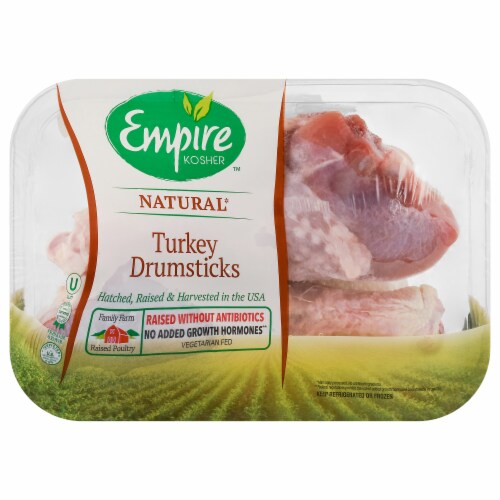 Empire Kosher™ Natural Turkey Drumsticks Perspective: front