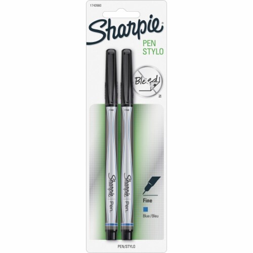 S10APO SHARPIE PEN 2CT BLUE Perspective: front