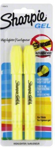 Sharpie® Gel Stick Yellow Highlighter Perspective: front