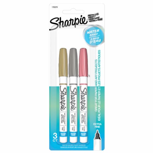 Sharpie® Fine Point Permanent Gold/Silver/Bronze Metallic Paint Pens, 3 pk  - Gerbes Super Markets