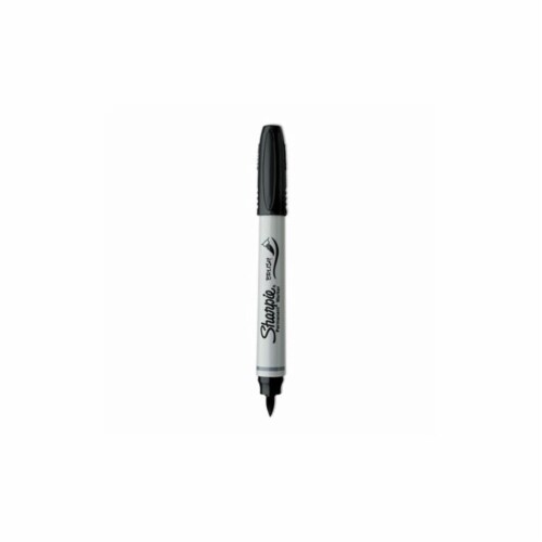 Brush Tip Permanent Marker, Medium Brush Tip, Black, Dozen Brush Tip Permanent Marker, Medium Brush Tip, Black, Dozen