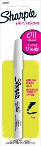 Sharpie Paint Marker Fine Marker Point - White Oil Based Ink - 1 Each