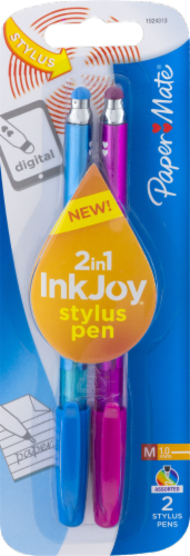 Paper Mate® Ink Joy 2-in-1 Stylus Pen - 2 Count Perspective: front