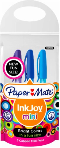Paper Mate® Ink Joy 1.0mm Medium Point Mini Pen - 3 Pack - Assorted Colors Perspective: front