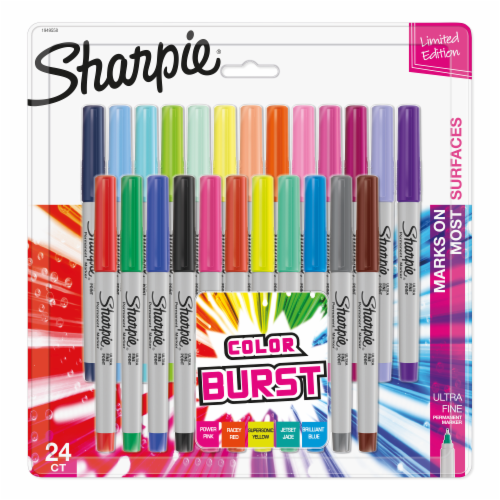 Sharpie® Fine Point Color Burst Permanent Markers, 24 pk - Fred Meyer