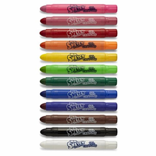 Mr. Sketch Scented Twistable Gel Crayons, Medium Size, Assorted, 12/Pack 1951333 Perspective: front