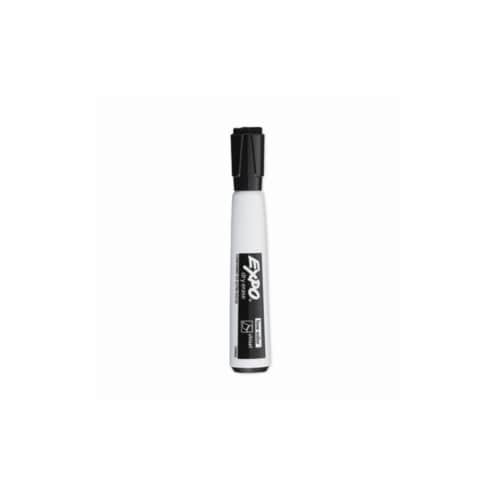 Expo Magnetic Chisel Tip Dry Erase Marker With Eraser 4/Pkg-Black Perspective: front