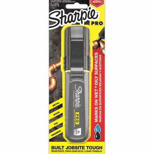 Sharpie Permanent Marker,Black,Chisel  2018347 Perspective: front