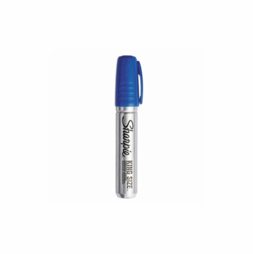 King Size Permanent Marker, Broad Chisel Tip, Blue, Dozen King Size Permanent Marker, Broad Chisel Tip, Blue, Dozen