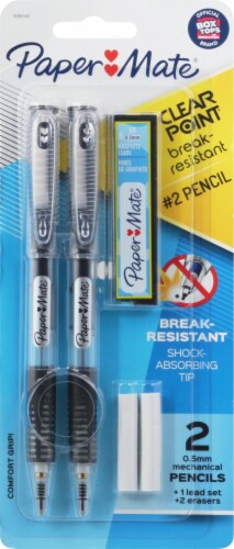 Paper Mate Clearpoint Mechanical Pencils, No. 2 (0.5 mm) - 2 pencils