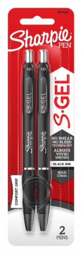 Sharpie S-Gel, Gel Pens, Medium Point (0.7mm), Black Ink, 6 ct