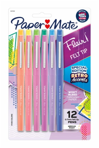 Paper Mate® Flair Special Edition Retro Accents Pens - Assorted Perspective: front
