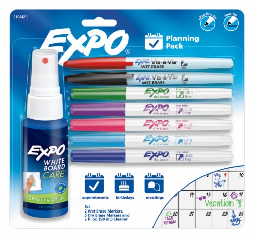 Expo® College Planning Pack Wet and Dry Erase Markers Perspective: front