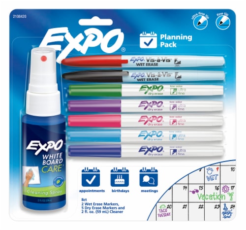 Expo Dry Erase Chisel Tip Black Markers 2 ct