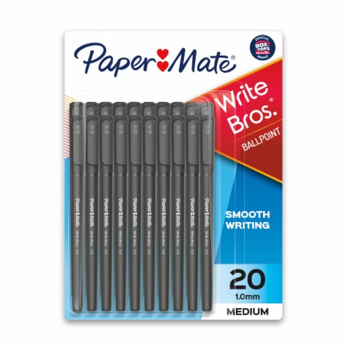 Paper Mate® Write Bros® Black Ballpoint Pens Perspective: front
