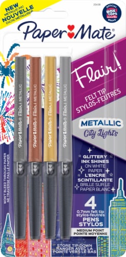 Paper Mate® Metallic Flair® Felt Pens - Assorted, 4 ct - Kroger