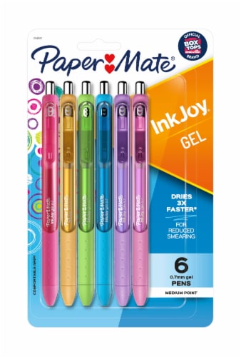 Paper Mate® Inkjoy Gel F-Assorted Pastel, 6 pk - City Market