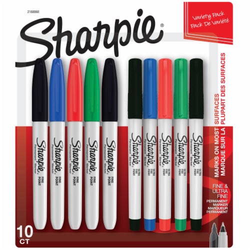 Sharpie Permanent Marker Variety Pack, 10 ct - Baker's